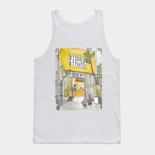 Tinyhouse Saigon (Ho Chi Minh City) Vietnam Watercolor Illustration Tank Top